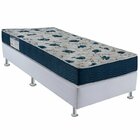 Cama Box Colchaõ Iso D28 Solteirão Ortobom Azul E Branco