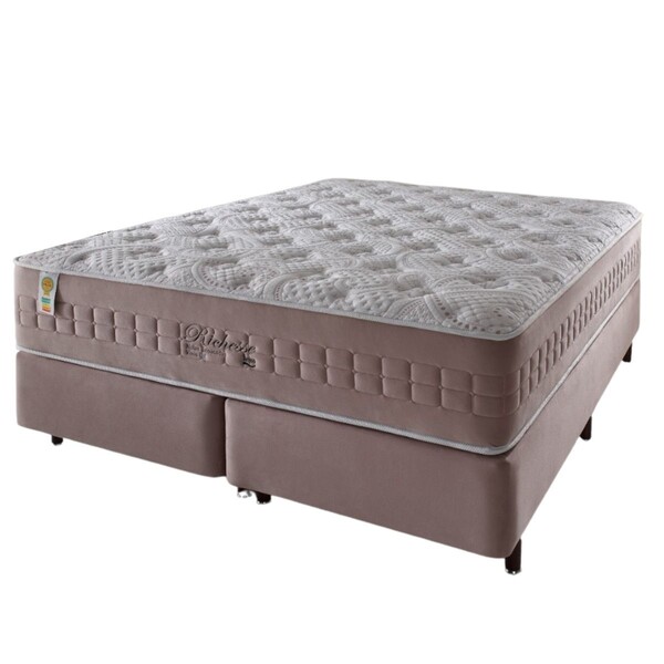 Cama Box Colchão King 193cm Richesse Molas Ensacadas Rosa