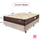 Cama Box Colchão Queen Ortopédico Firme Espuma D33 Antialérgi