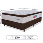 Cama Box Colchão Queen Sensation Premium Mola Ensacada pillow