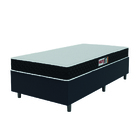 Cama Box Colchão Solteiro Espuma D20 Malibu 88x188x50cm Preto