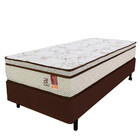 Cama Box Colchão Solteiro Molas Ensacadas + Box Microfibra 88