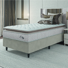Cama Box Colchão Solteiro Molas Ensacadas City Pillow Top 88x