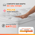 Cama Box Colchão Solteiro Molas Ensacadas Real 88x188x65cm Li