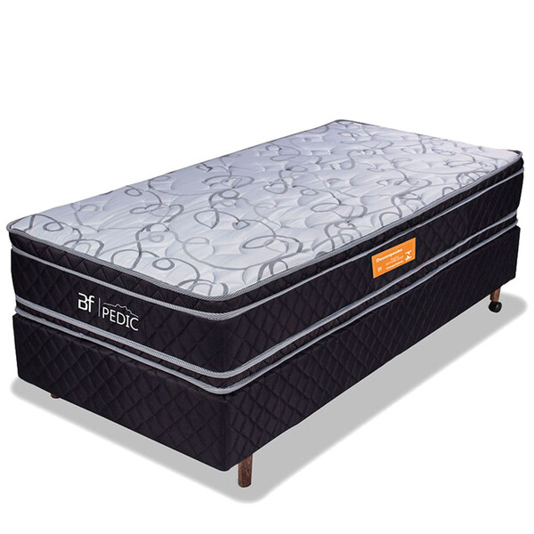 Cama Box Colchão Solteiro Ortopédico Extra Firme Com Pillow T