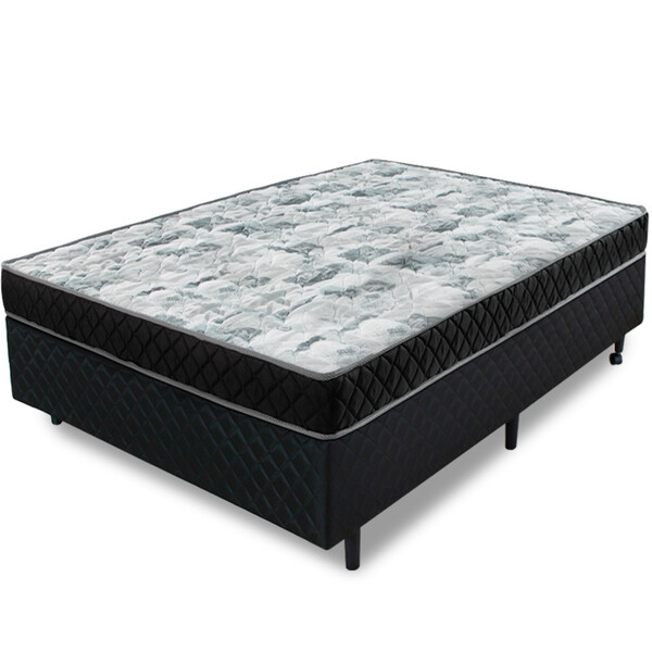 Cama Box Colchão Viuva Espuma D28 Certificado 128x188x62cm -
