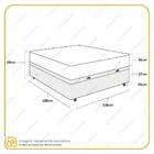 Cama Box Com Baú Casal + Colchão De Molas Ensacadas - Gazin -