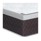 Cama Box Com Baú Casal Marrom + Colchão De Molas Ensacadas -