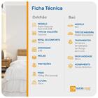 Cama Box Com Baú Casal Preta + Colchão De Espuma D33 - Gazin