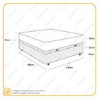 Cama Box Com Baú Casal Preta + Colchão De Molas Ensacadas - C