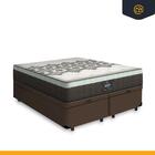 Cama Box Com Baú Queen + Colchão De Molas Ensacadas - Gazin -