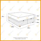 Cama Box Com Baú Queen Branca + Colchão De Molas Prolastic -