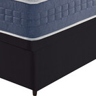 Cama Box Com Baú Queen Preta + Colchão Molas Ensacadas Visco