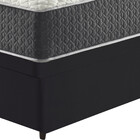 Cama Box Com Baú Queen Preto + Colchão Molas Ensacadas Suport