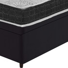 Cama Box Com Baú Queen Size Preta + Colchão San Francisco  Es