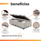 Cama Box Com Baú Solteiro 0,88m Com 41cm De Altura Prince Bra