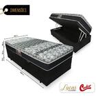 Cama Box Com Baú Solteiro + Colchão De Molas - Castor - Class