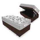 Cama Box Com Baú Solteiro + Colchão De Molas Ensacadas - Prob