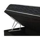 Cama Box Com Baú Solteiro+colchão De Molas 88x188x64cm Preto