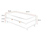 Cama Box Com Baú Solteiro King + Colchão De Molas - Anjos - C