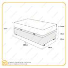 Cama Box Com Baú Solteiro Preta + Colchão De Espuma D20 - Gaz