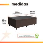 Cama Box Com Baú Solteiro Prince Suede Marrom