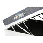 Cama Box Com Baú Viúva + Colchão De Espuma Ortobom Branco