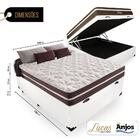 Cama Box Com Baú Viúva + Colchão De Molas - Anjos - Classic S