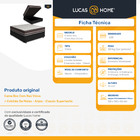 Cama Box com Baú Viúva + Colchão de Molas Anjos Classic Super
