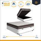 Cama Box com Baú Viúva + Colchão de Molas Anjos Classic Super