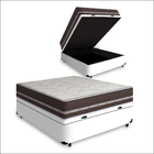 Cama Box com Baú Viúva + Colchão de Molas Anjos Classic Super