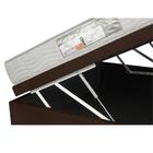 Cama Box Com Baú Viúva + Colchão Ortobom 128x188x54cm Marrom