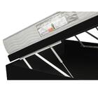 Cama Box Com Baú Viúva + Colchão Ortobom 128x188x54cm Preto