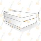 Cama Box Com Baú Viúva + Colchão Ortobom 128x188x65cm