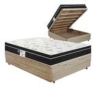 Cama Box Com Baú Viúva + Colchão Ortobom 128x188x65cm