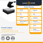 Cama Box Com Baú Viúva + Colchão Ortobom Ortopédico D33 - Iso
