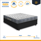 Cama Box Com Baú Viúva + Colchão Ortobom Ortopédico D33 - Iso