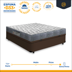 Cama Box Com Baú Viúva + Colchão Ortopédico D33 - Ortobom - I