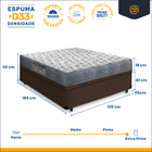 Cama Box Com Baú Viúva + Colchão Ortopédico D33 - Ortobom - I