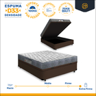 Cama Box Com Baú Viúva + Colchão Ortopédico D33 - Ortobom - I