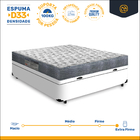 Cama Box Com Baú Viúva + Colchão Ortopédico D33 - Ortobom - I