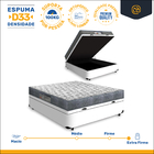 Cama Box Com Baú Viúva + Colchão Ortopédico D33 - Ortobom - I