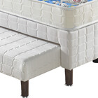 Cama Box Com Bicama Solteiro Branca + Colchão Espuma D20 San