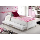 Cama Box Com Bicama Solteiro Branca + Colchão Espuma D20 Sant