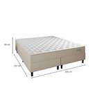 Cama Box Com Cabeceira E Colchão Queen Stella Molas Ensacadas