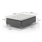 Cama Box Com Colchão Casal Classic Com Espuma D40 (66x138x188