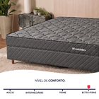Cama Box com Colchão Casal Ortopédico Espuma D45 Extra Firme