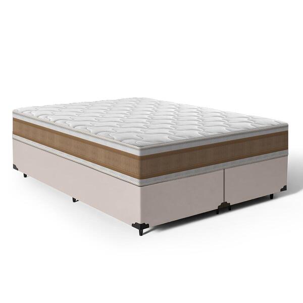 Cama Box Com Colchão De Espuma D33 Double Face Air Pro Força