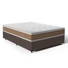 Cama Box Com Colchão De Espuma D33 Double Face Air Pro Força