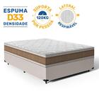 Cama Box Com Colchão De Espuma D33 Double Face Air Pro Força